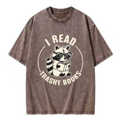 Pagewings I Read Trashy Books Unisex Washed T-shirt