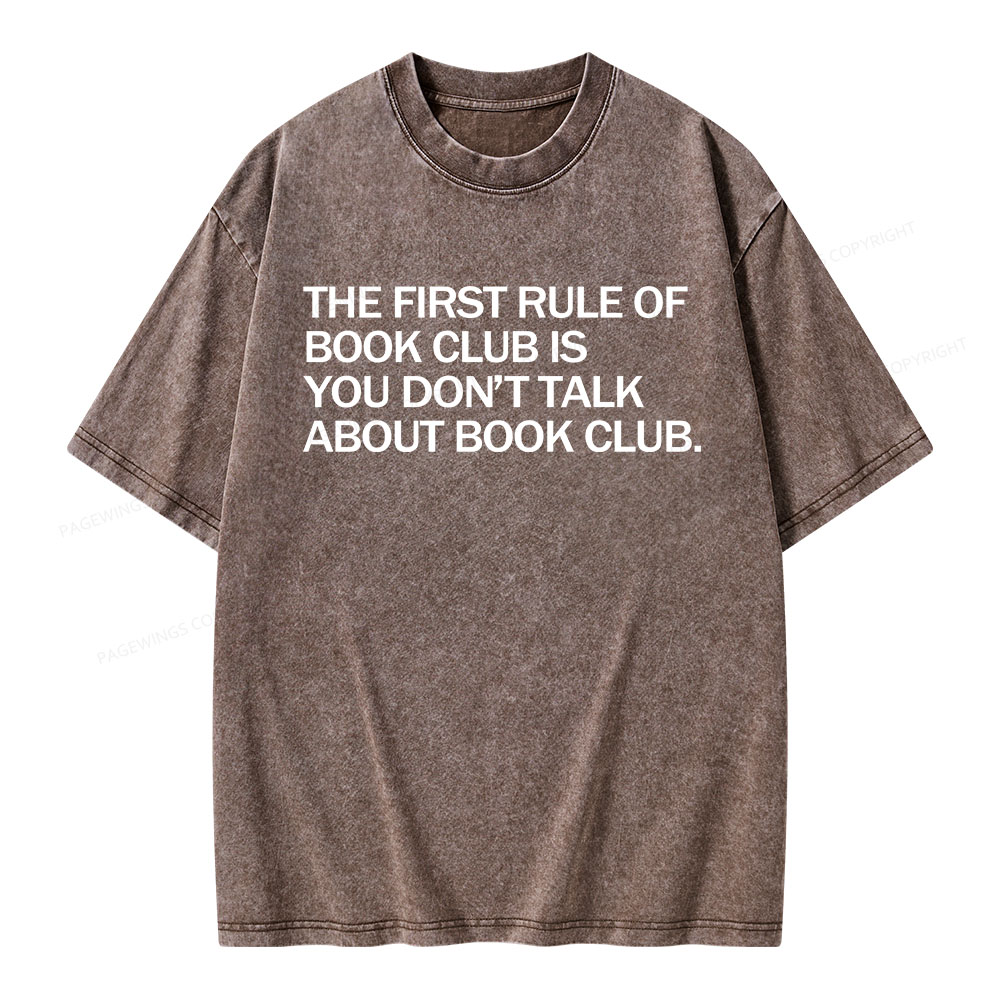 Pagewings Don't Talk About The Book Club Unisex Washed T-shirt