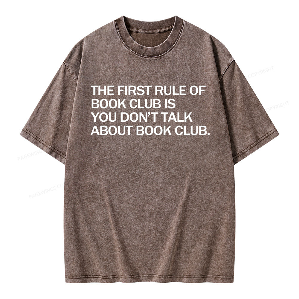 Pagewings Don't Talk About The Book Club Unisex Washed T-shirt