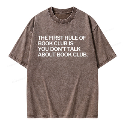 Pagewings Don't Talk About The Book Club Unisex Washed T-shirt