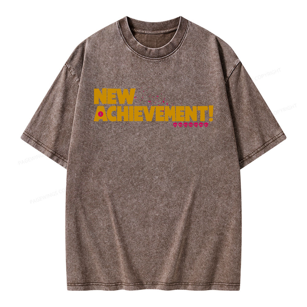 Pagewings New Achievement Unisex Washed T-shirt