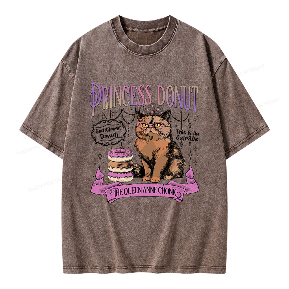 Pagewings Princess Donut Unisex Washed T-shirt