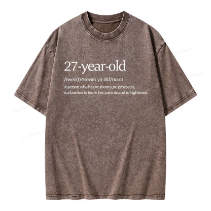 Pagewings 27 Year Old Unisex Washed T-shirt