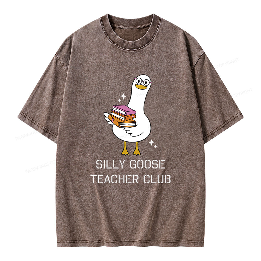 Pagewings Silly Goose Unisex Washed T-shirt