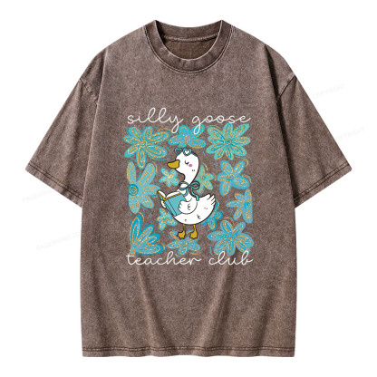 Pagewings Silly Goose Unisex Washed T-shirt