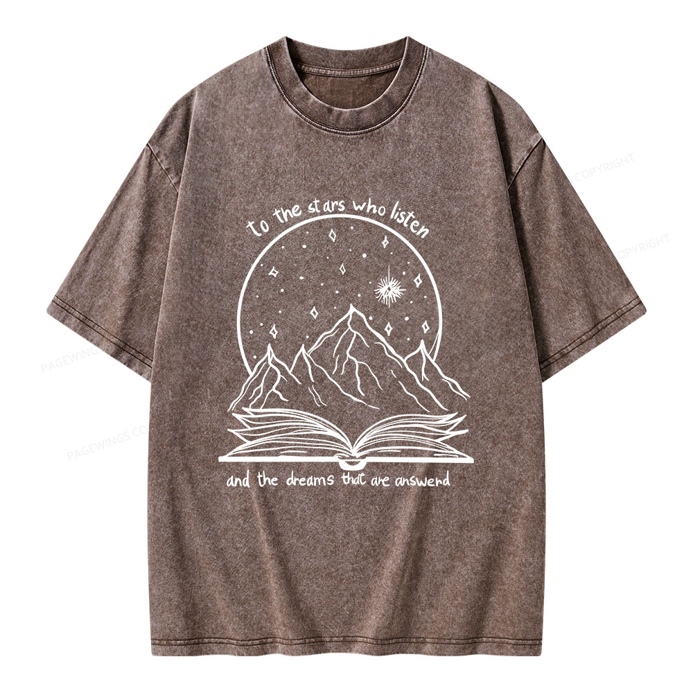 Pagewings The Dreams That Are Answered Unisex Washed T-shirt