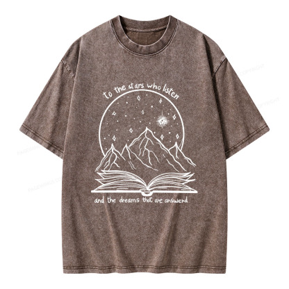 Pagewings The Dreams That Are Answered Unisex Washed T-shirt