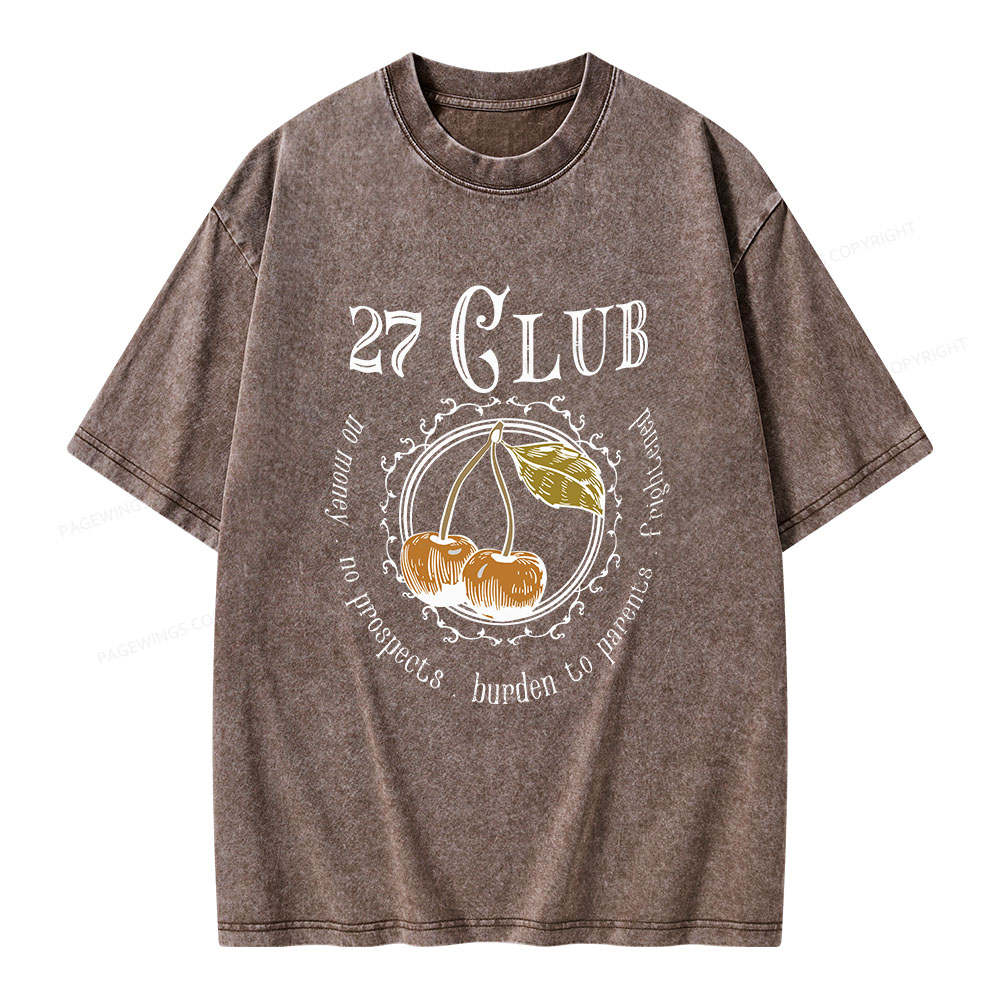Pagewings 27 Club Unisex Washed T-shirt