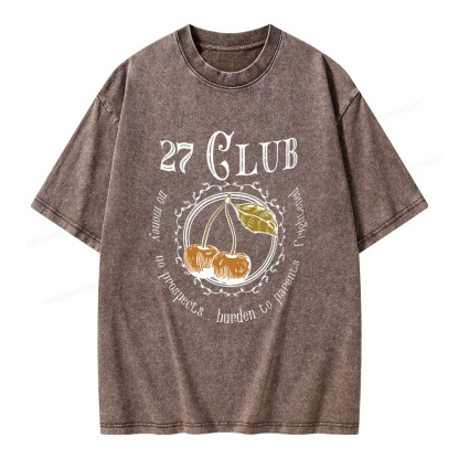 Pagewings 27 Club Unisex Washed T-shirt