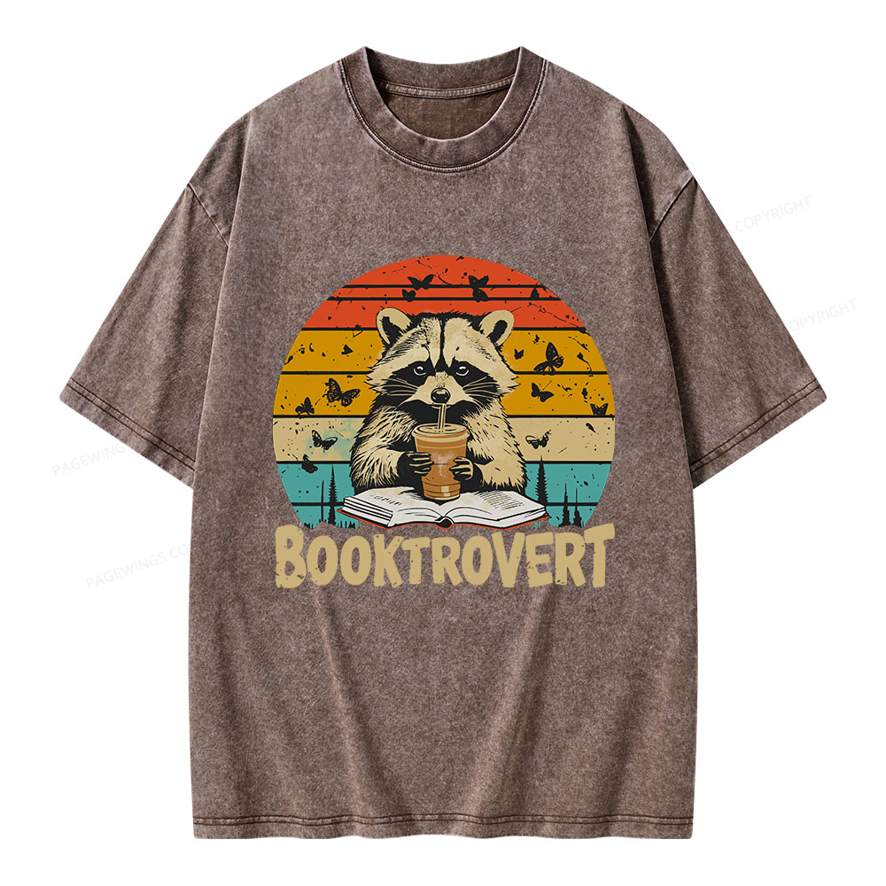 Pagewings Booktrovert Unisex Washed T-shirt