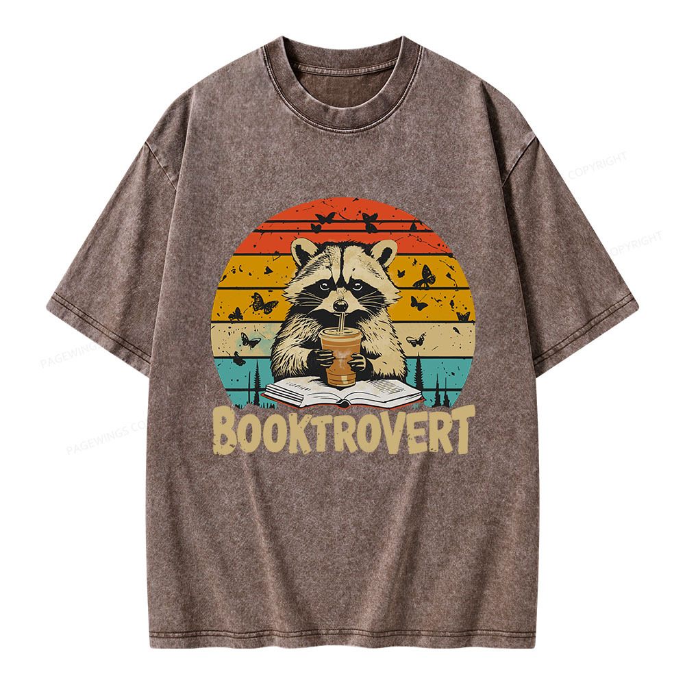 Pagewings Booktrovert Unisex Washed T-shirt