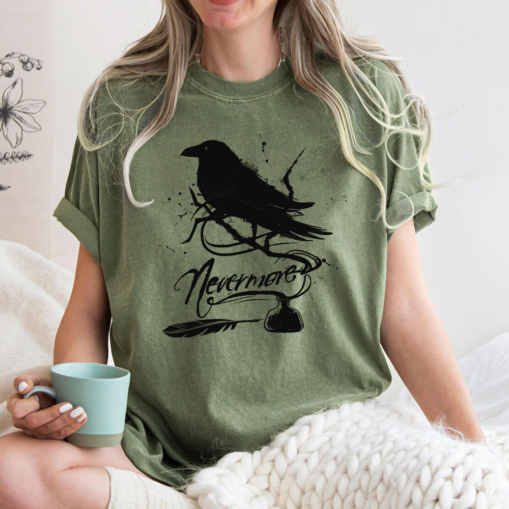 Pagewing  Nevermore Unisex Washed T-shirt