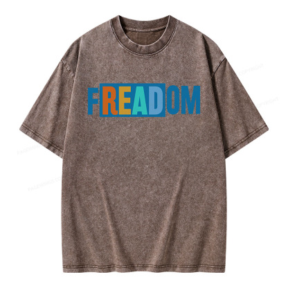 Pagewings Freadom Unisex Washed T-shirt