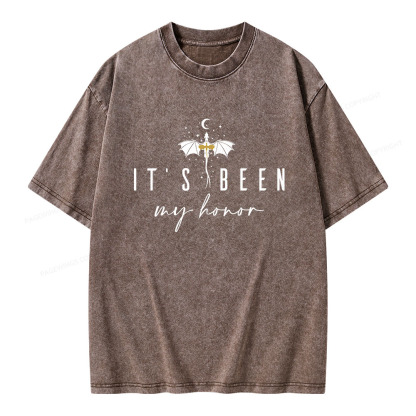 Pagewings It's Been My Honor Unisex Washed T-shirt