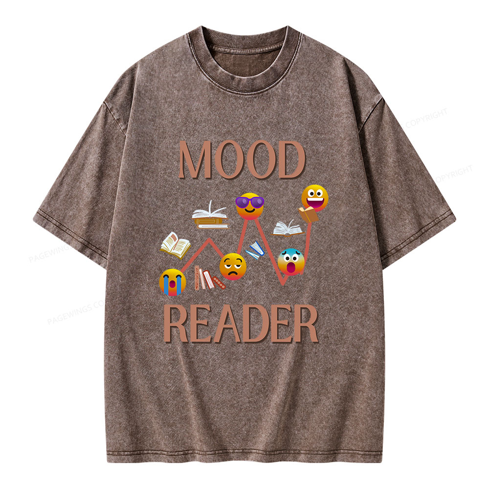 Pagewings Mood Reader Unisex Washed T-shirt