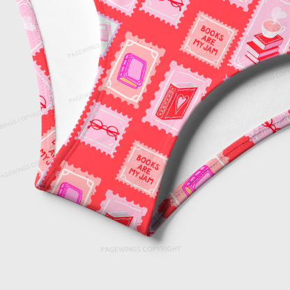 Pagewings Books Are My Jam One-Piece Swimsuit 