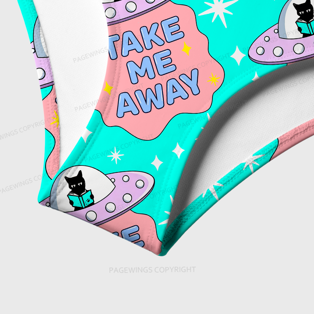 Pagewings Take Me Away One-Piece Swimsuit 