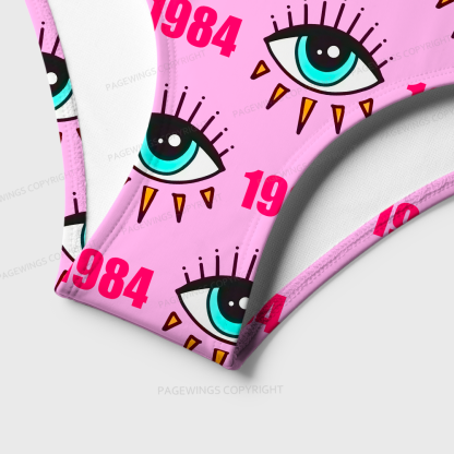 Pagewings Make Orwell Fiction Again One-Piece Swimsuit 