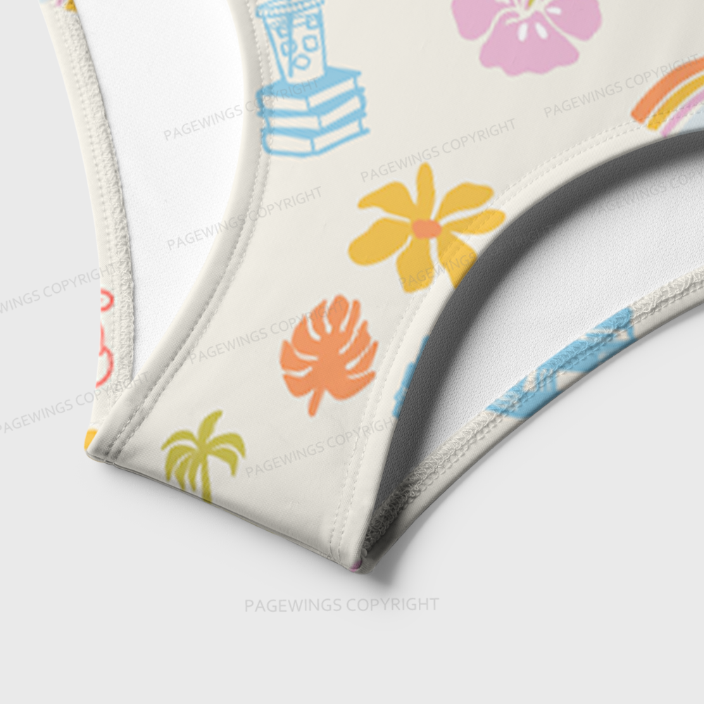 Pagewings Books Lover One-Piece Swimsuit 