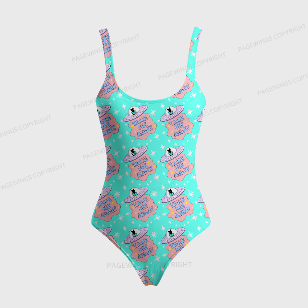 Pagewings Take Me Away One-Piece Swimsuit 