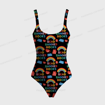 Pagewings Read Banned Books One-Piece Swimsuit 