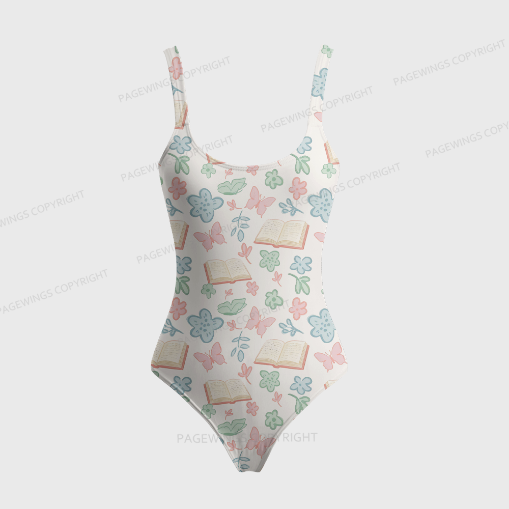 Pagewings Books Lover One-Piece Swimsuit