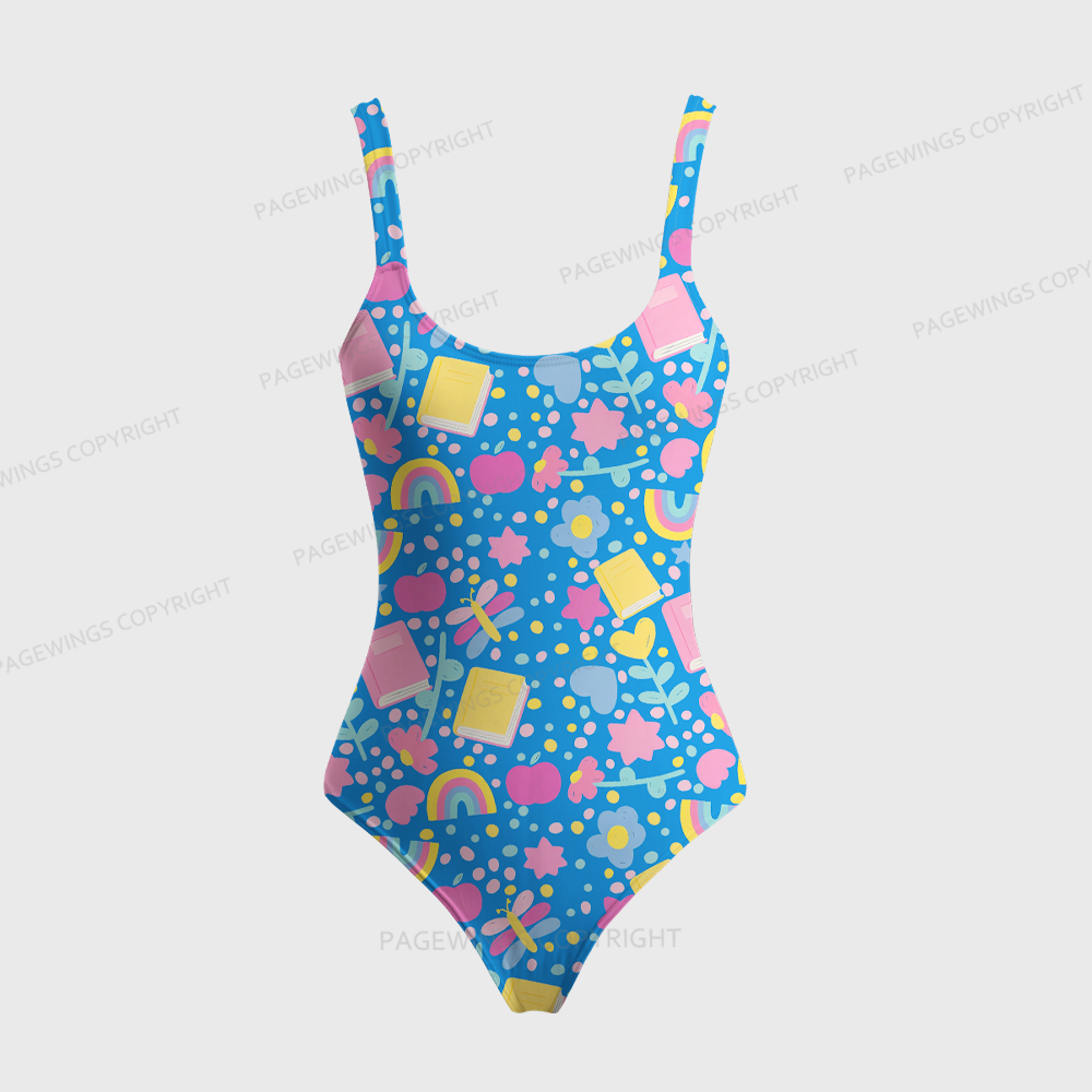 Pagewings Bookish Summer One-Piece Swimsuit
