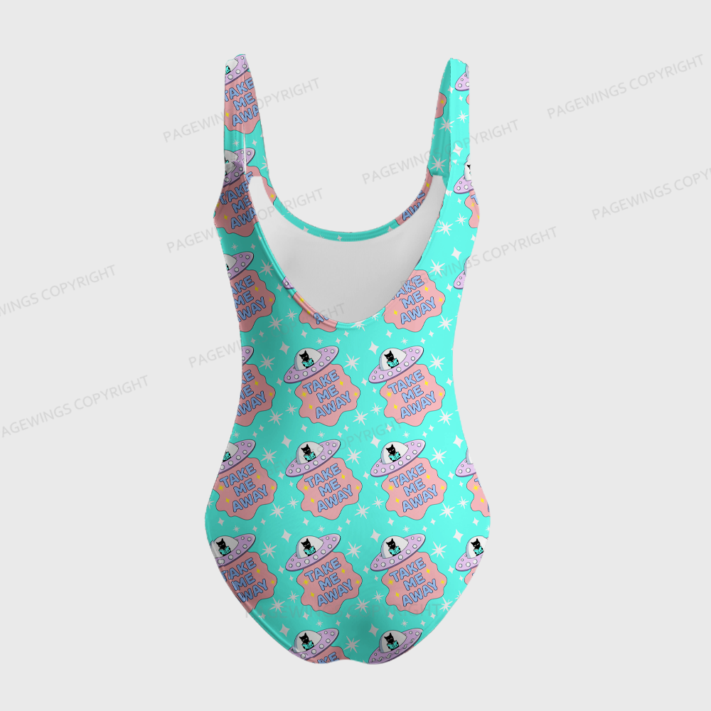 Pagewings Take Me Away One-Piece Swimsuit 