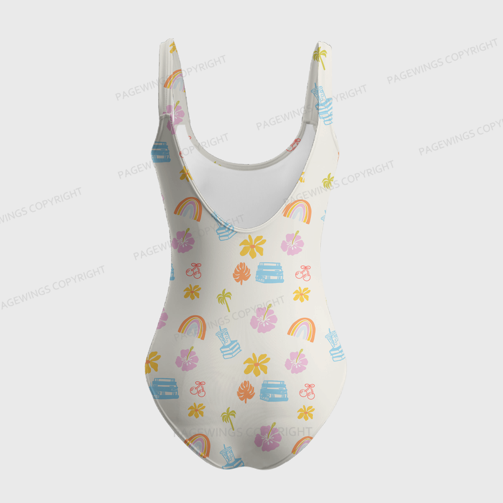 Pagewings Books Lover One-Piece Swimsuit 