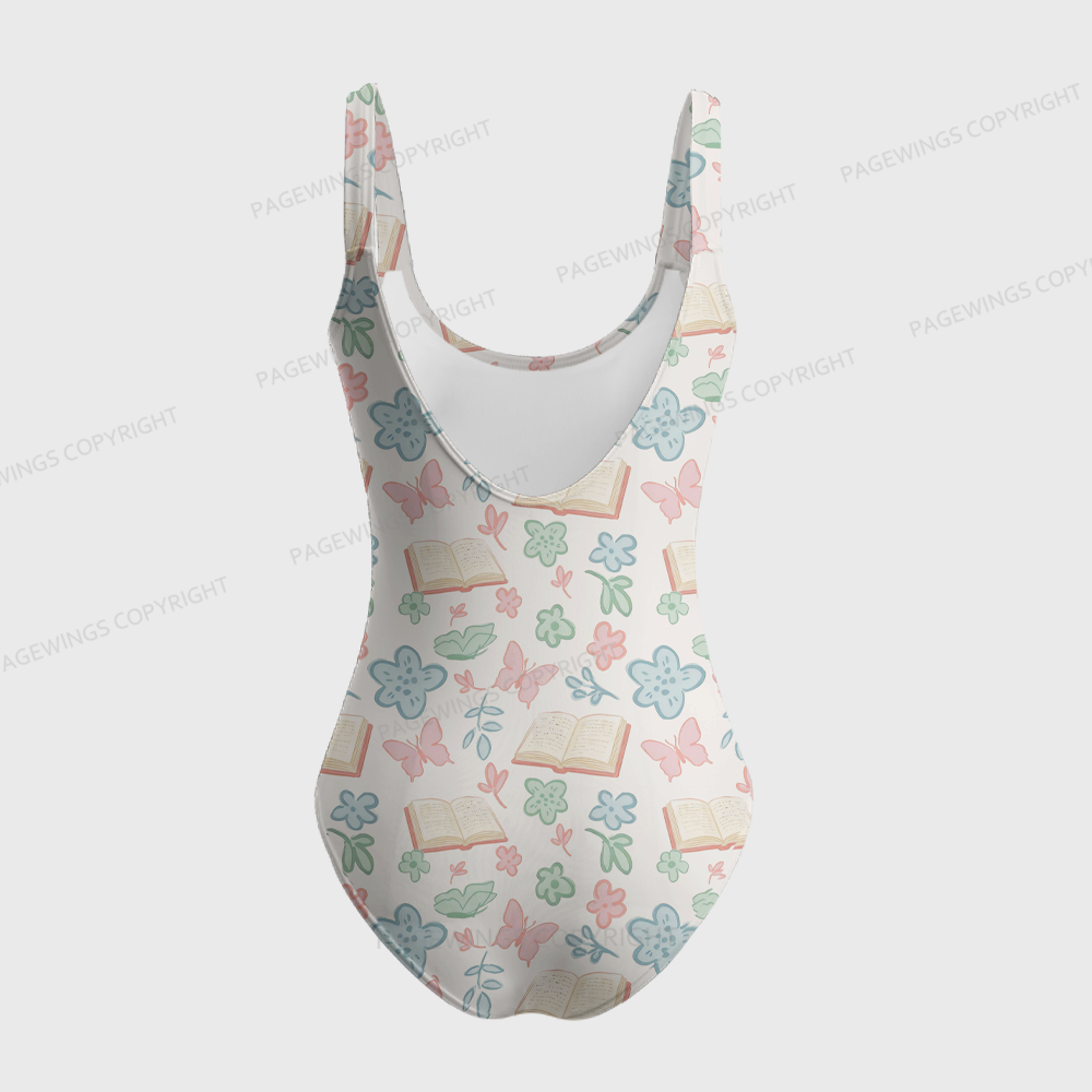 Pagewings Read More Books One-Piece Swimsuit 