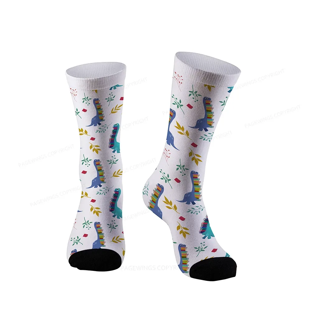 Pagewings Book Dinosaurs Socks