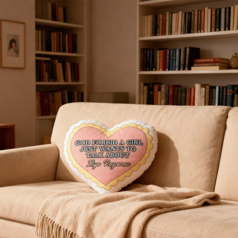Pagewings Romantic Books Shaped Throw Pillow