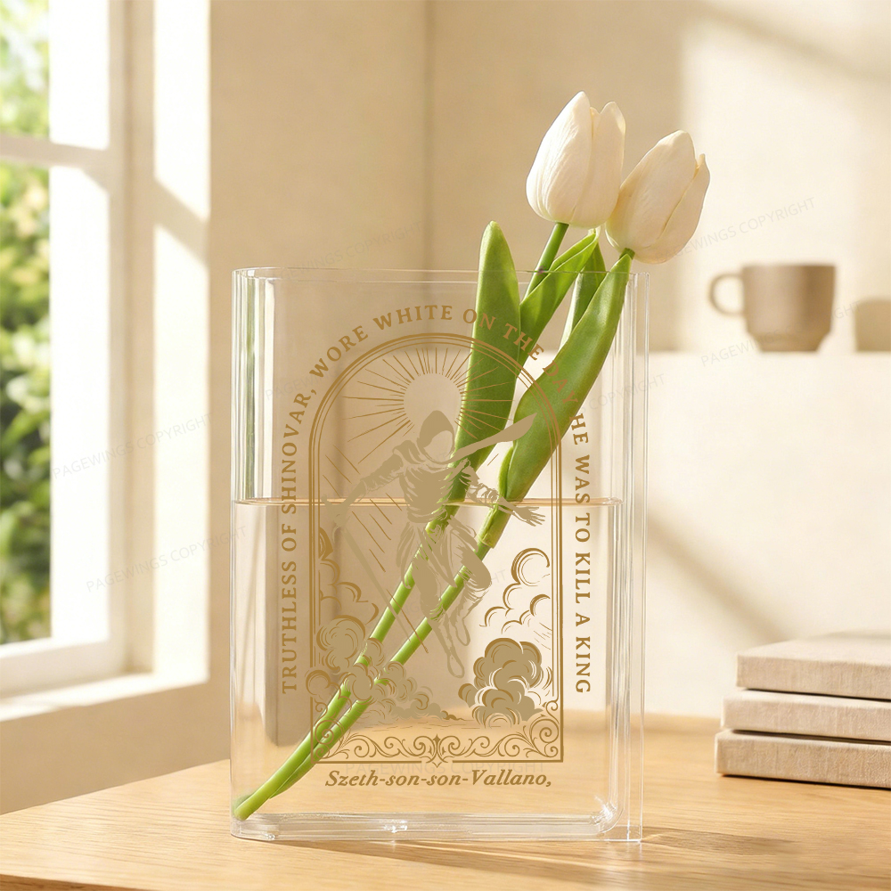 Pagewings Fantasy Book Lover Acrylic Book Vase
