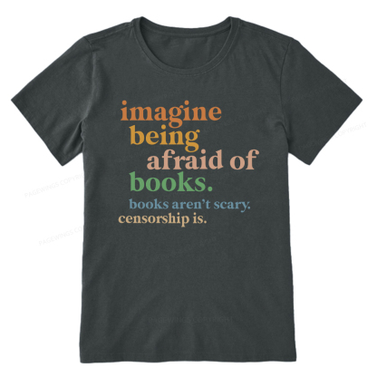 Pagewings Imagine Being Afraid Of Books Unisex Classic T-shirt