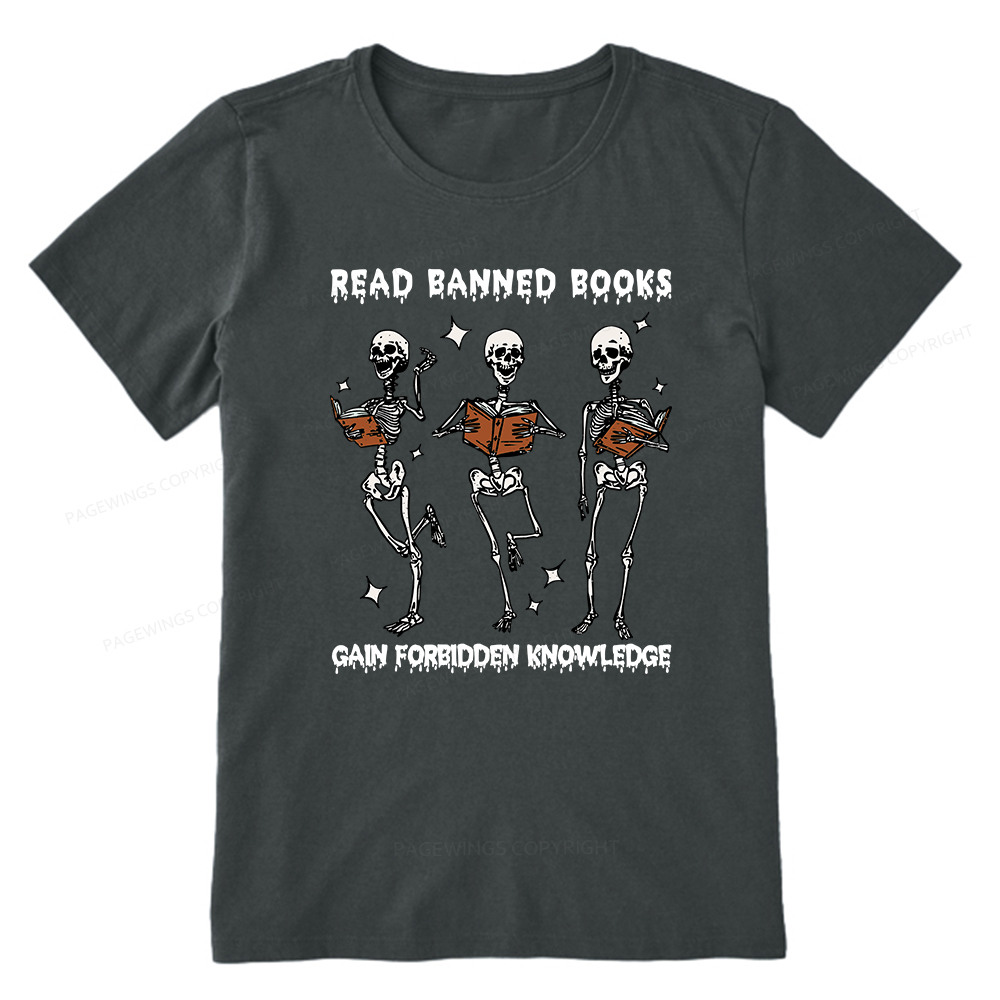 Pagewings Read Banned Books Gain Forbidden Knowledge Classic T-shirt