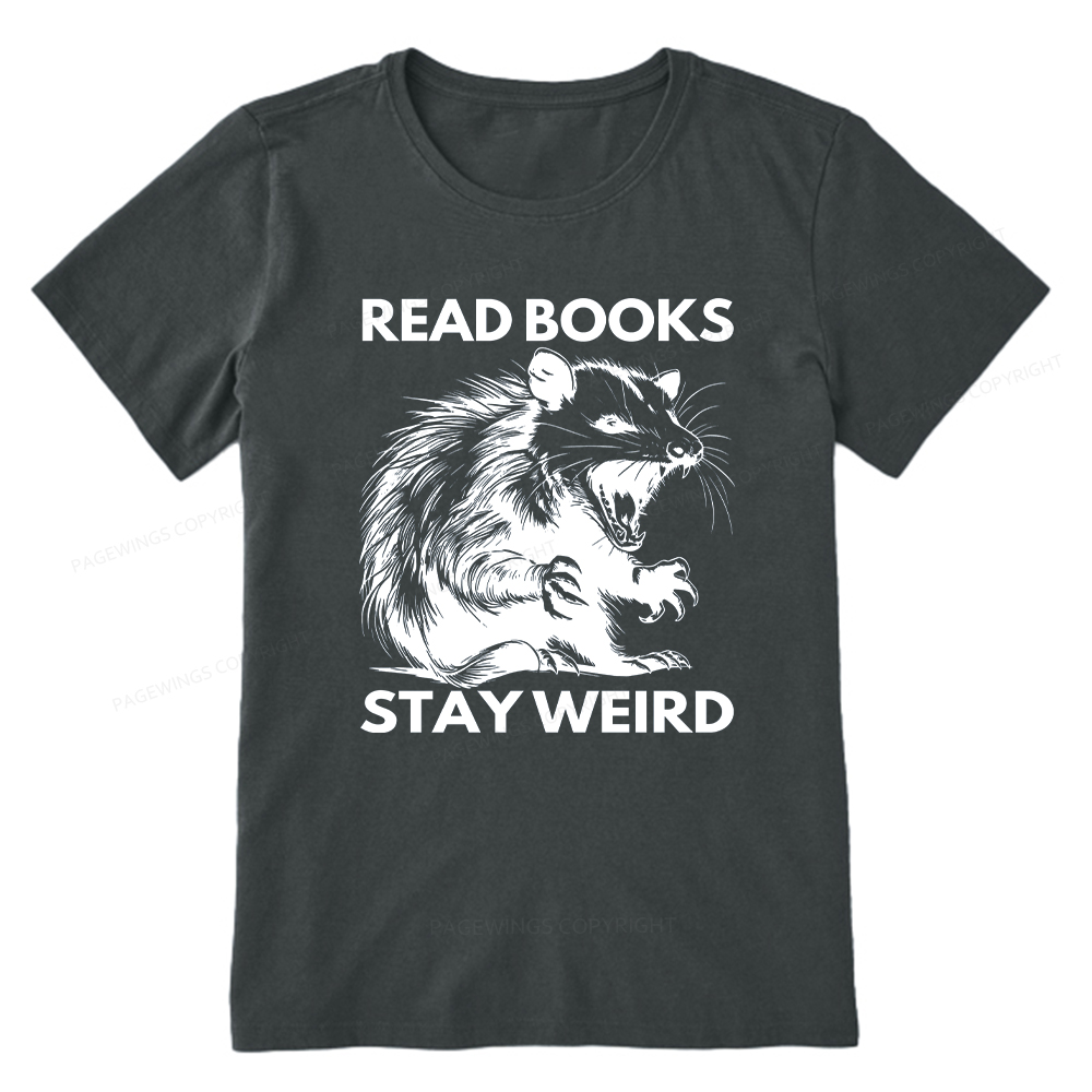 Pagewings Read Books Stay Weird Unisex Classic T-shirt