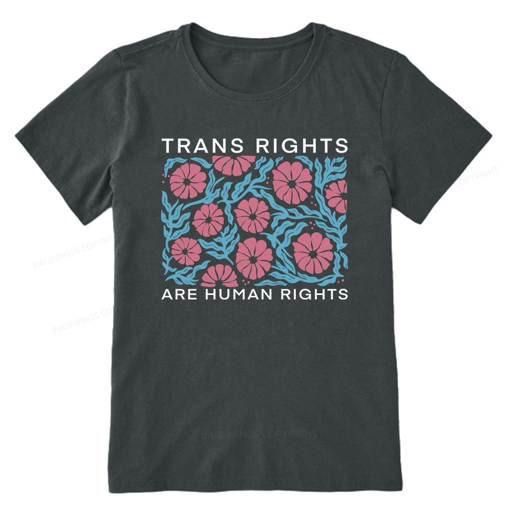 Pagewings Trans Rights Are Human Rights Unisex Classic T-shirt