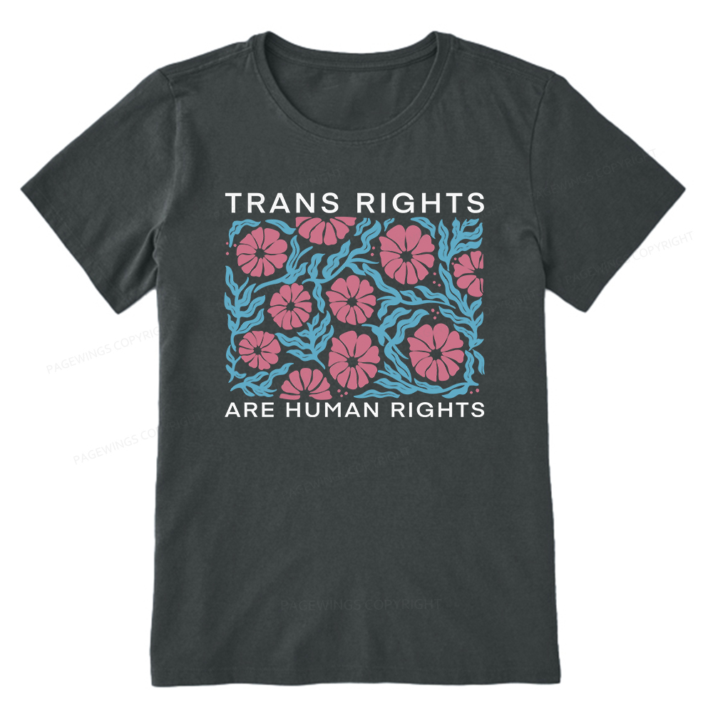 Pagewings Trans Rights Are Human Rights Unisex Classic T-shirt
