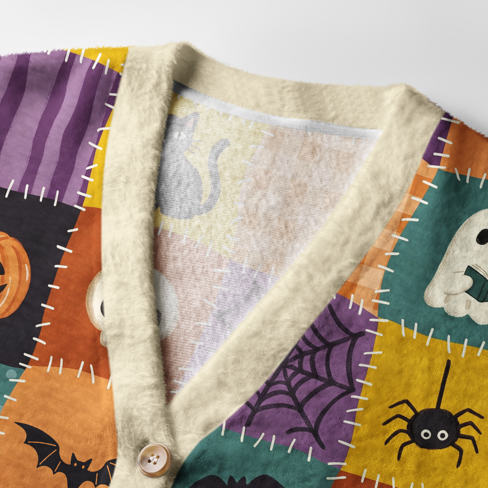 Pagewings Ghosts Love Reading Light Knit Unisex Cardigan Sweaters