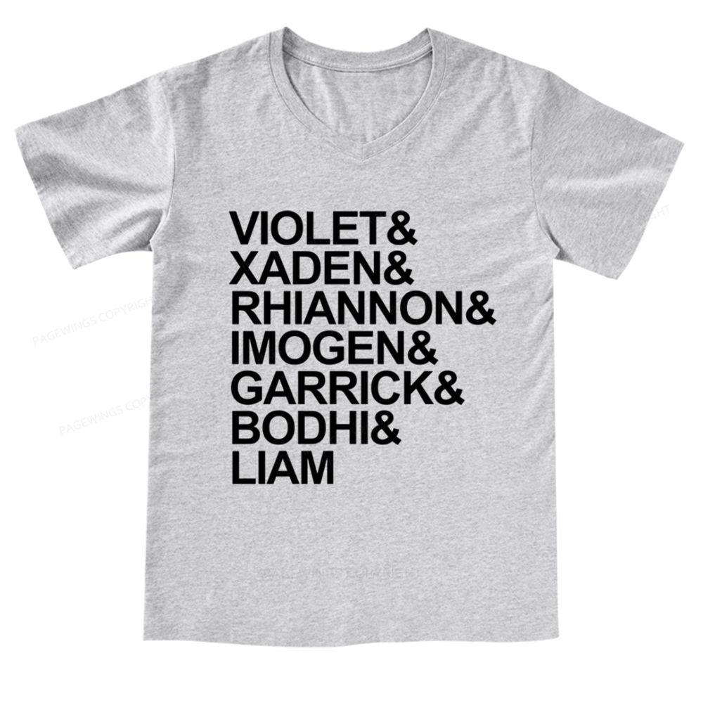 Pagewings Fourth Wing MC Classic T-Shirt V-neck T-shirt