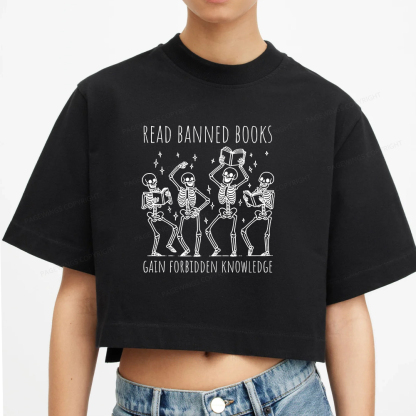 Pagewings Reading Books Tee Book Lover Gift Women Crop Tops