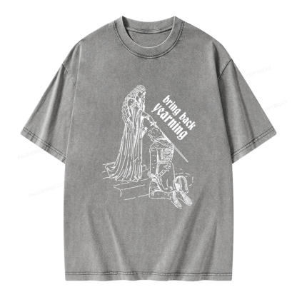 Pagewings Romance Knightcore Unisex Washed T-shirt
