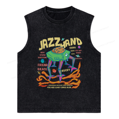 Pagewings Sci-Fi Book Lover Unisex Washed Tank Top