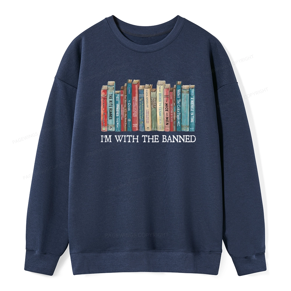 Pagewings I'm With The Banned Unisex Classic Sweatshirt