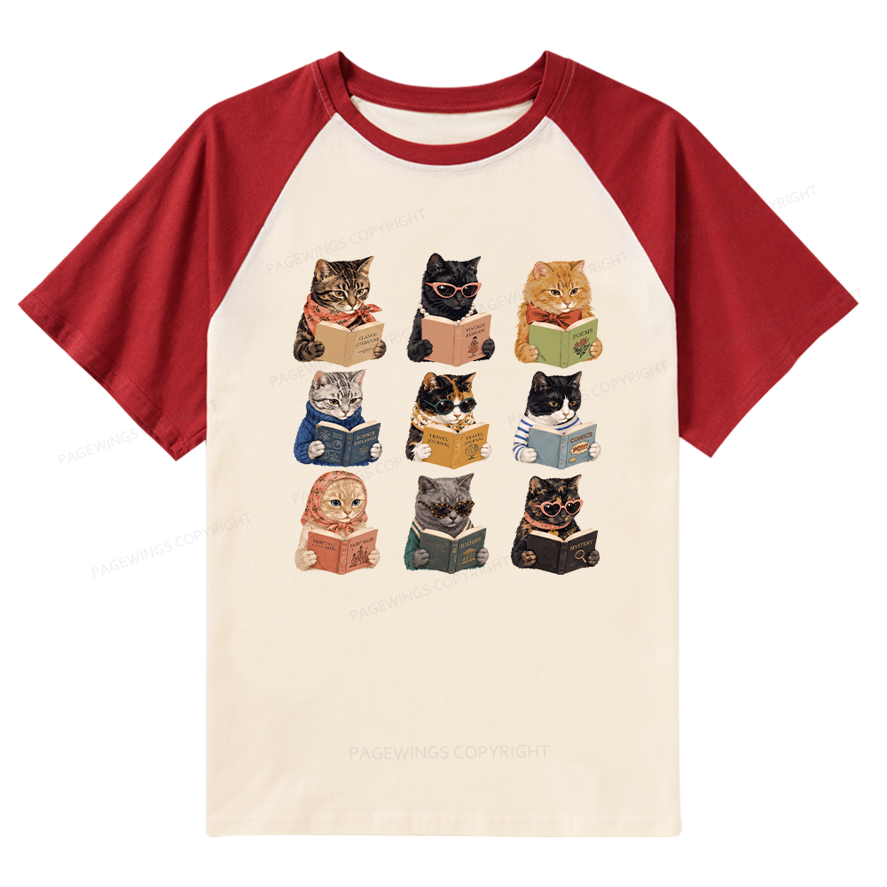 Pagewings Fashion Book Lover Raglan T-shirt
