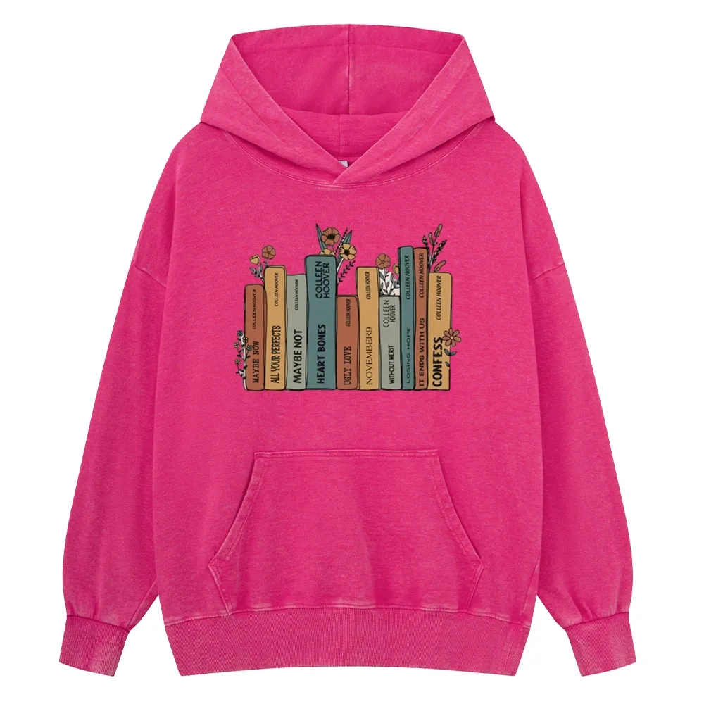 Pagewings It Ends With Us CoHo Unisex Washed Hoodie