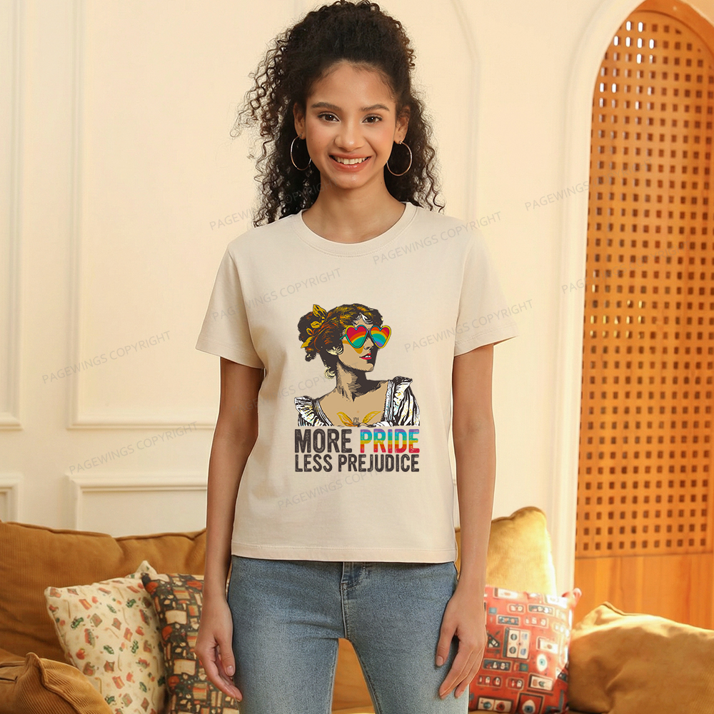Pagewings More Pride Less Prejudice Women's Washed T-shirt
