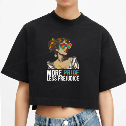 Pagewings More Pride Less Prejudice Women Crop Tops