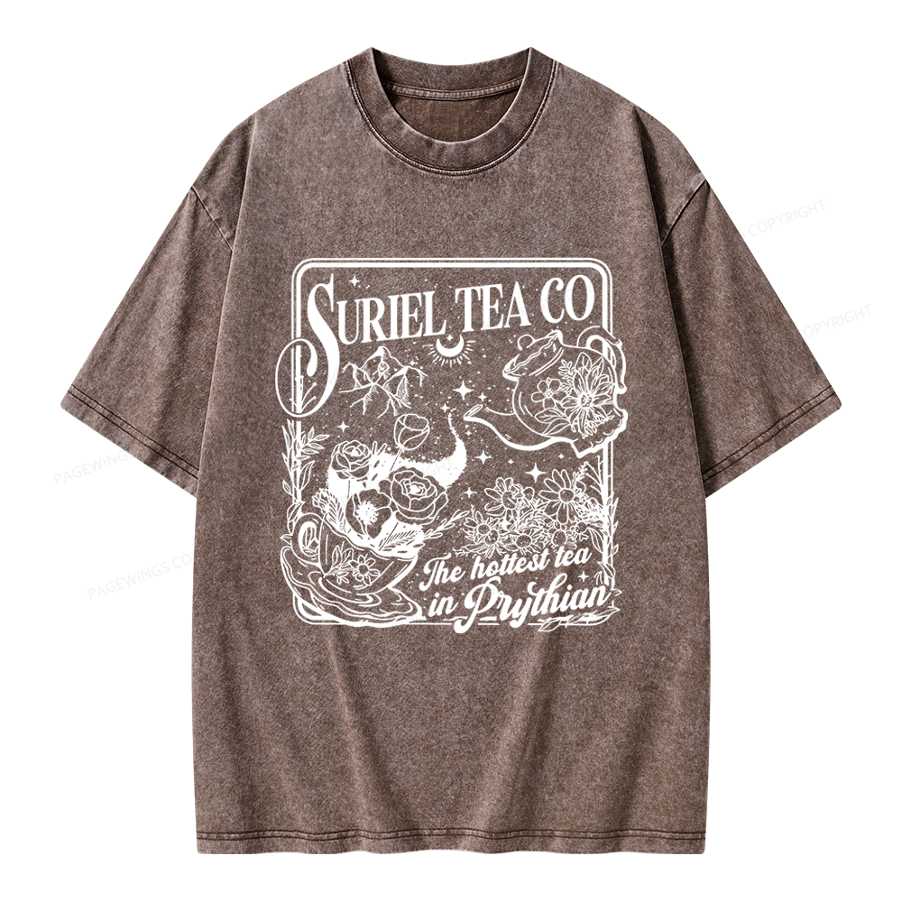 Pagewings Fantasy Reader Unisex Washed T-shirt