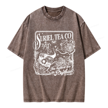 Pagewings Fantasy Reader Unisex Washed T-shirt